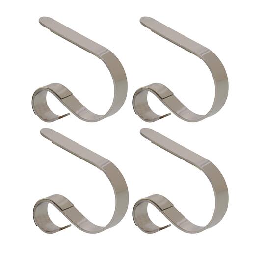 Haute Decor Silver MantleClip Jr., 4ct.
